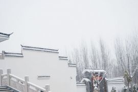 园区冬景