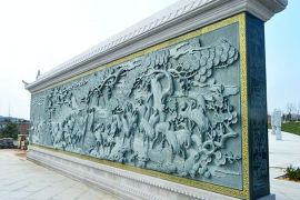 松鹤石壁